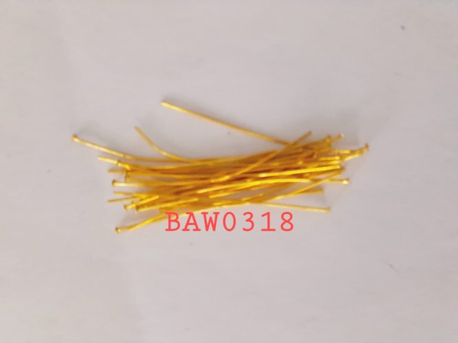 Head pin gold plated 5 cm isi 24 pcs (BAW0318) - Image 2