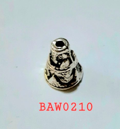 Cone kerucut pendek motif warna silver