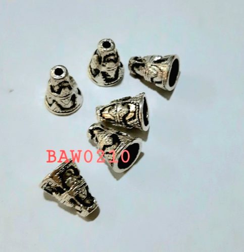 Cone kerucut pendek motif warna silver