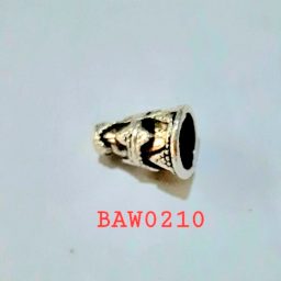 Cone kerucut pendek motif warna silver