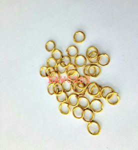 Opened jump ring diameter 4 mm warna gold