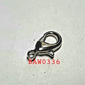 Clasp udang 14 X 7 mm silver
