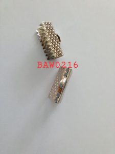 Crimp cord 1,3 cm warna silver