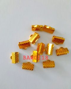 Penjepit tali kotak 1 cm warna gold