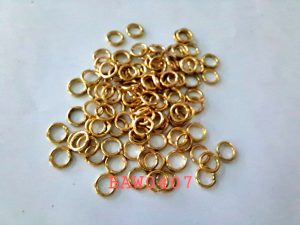Opened Jump ring tebal diameter 6 mm gold