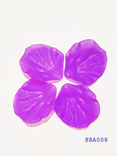 Kelopak bunga akrilik frosted purple size L
