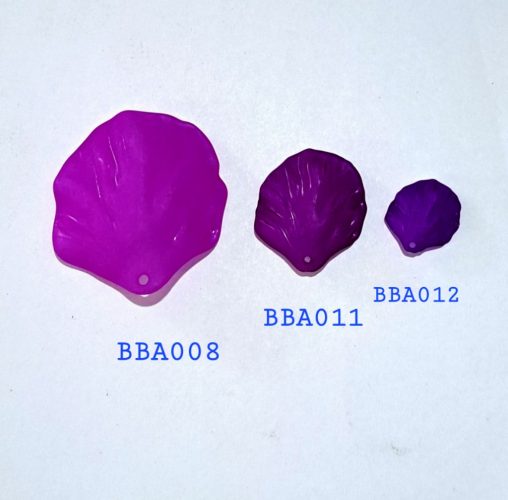Kelopak bunga akrilik frosted purple