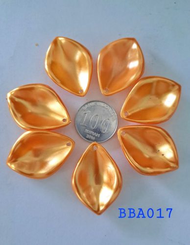 Kelopak bunga akrilik bunga tulip warna orange pearl size M