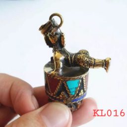Kalung liontin Ganesha tembaga Kombinasi rudraksha