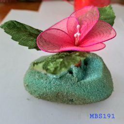 Kuntum bunga stoking rose pink putik light pink