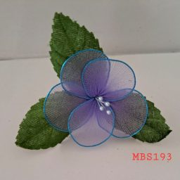 Kuntum bunga stocking violet putik light blue