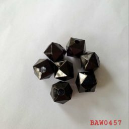 Manik-manik persegi Facet 10 mm hitam Transparant
