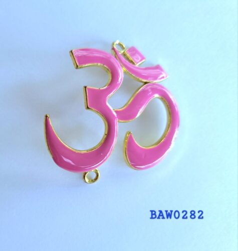 Konektor gelang om dari metal warna dark pink-gold