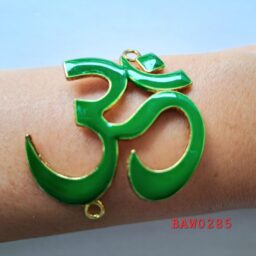 Konektor gelang om dari metal warna dark green-gold