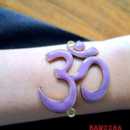 Konektor gelang dari metal simbol om warna purple
