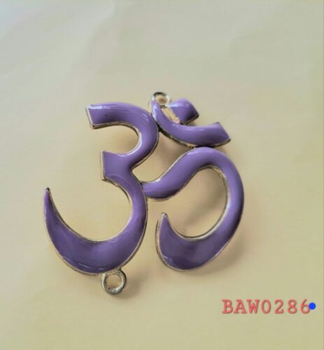 Konektor gelang dari metal simbol om warna purple-gold