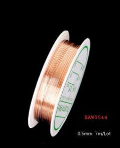 Kawat aksesoris tembaga 0,5 mm warna rose gold