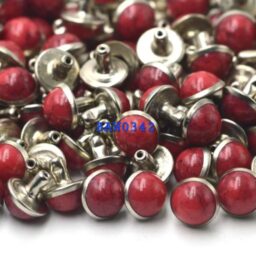 Red rivets punk studs