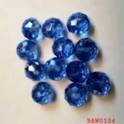 Manik kristal ceko rondelle 10 mm ultramarine AB semi opaque