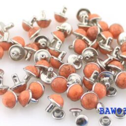 Orange rivets punk studs