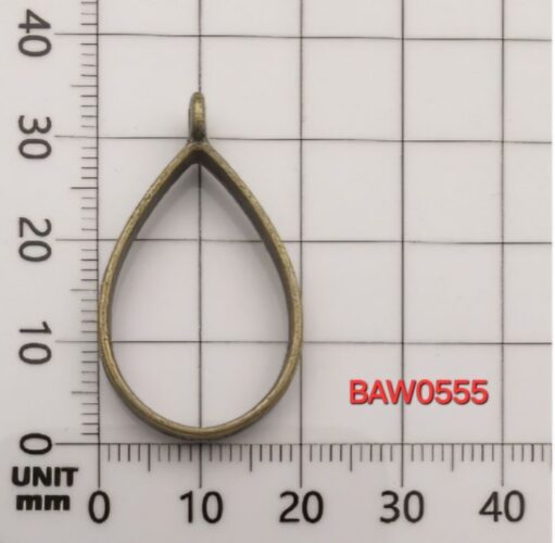 Bezel teardrop bronze