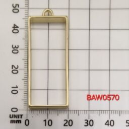 Bezel large rectangular gold