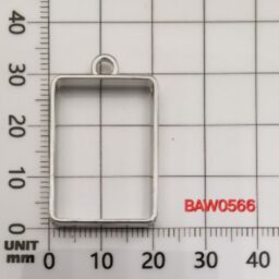Bezel small rectangular silver