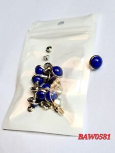 Dark blue rivets button 10 mm