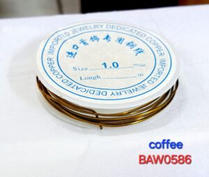 Kawat asesoris 1 mm warna coffee