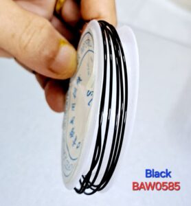 Kawat asesoris 1 mm warna black