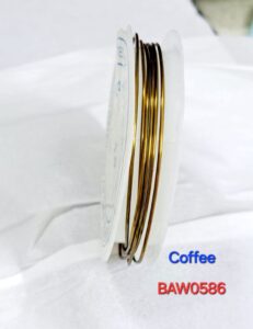 Kawat asesoris 1 mm warna coffee