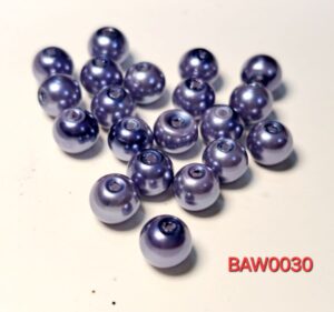 Mutiara imitasi akrilik 6 mm blue gey
