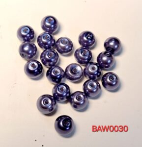 Mutiara imitasi akrilik 6 mm warna blue grey