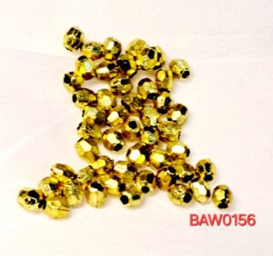 Manik akrilik bicone 2 mm warna gold