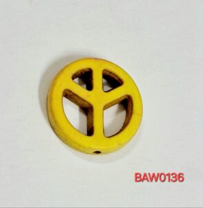 Manik sela kuning diameter 2 cm