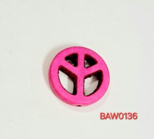 Manik sela peace pink diameter 2 cm