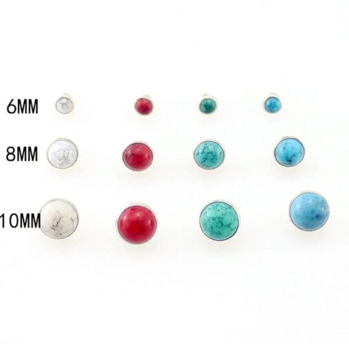 Rivet punk stud button