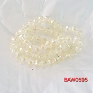 Manik kristal austria rondelle facet warna light yellow AB