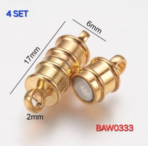 Magnetic clasp gold plated