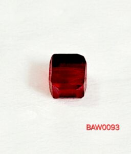 Manik-manik kristal austria kotak 6 mm warna dark red