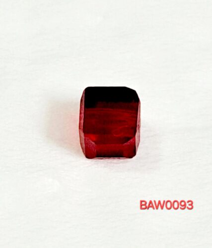 Manik-manik kristal austria kotak 6 mm warna dark red