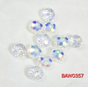 Manik kristal austria rondelle 8 mm warna aurora AB