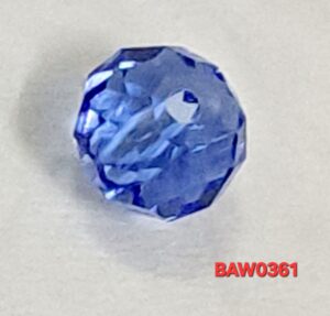 Manik-manik kristal austria rondelle 8 mm warna light blue clear