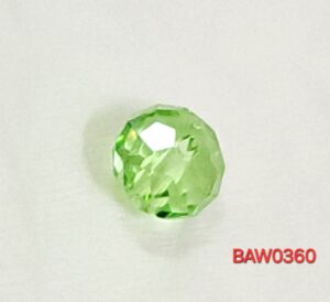 Manik-manik kristal austria rondelle 8 mm warna light green clear