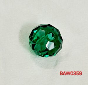 Manik-manik kristal austria rondelle 8 mm warna sea green clear
