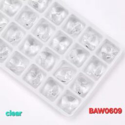Manik-manik kristal austria bentuk hati 14 mm warna clear