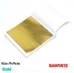 Foil leaf gilding sheet gold 9 X 9 cm