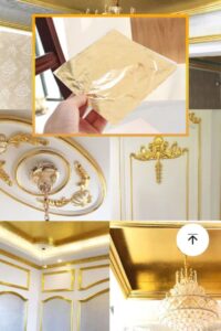 Aplikasi foil leaf gilding sheet gold