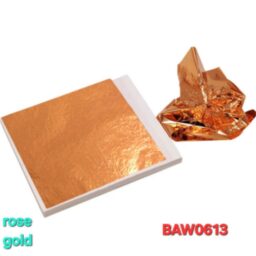 Foil leaf gilding sheet rose gold 14 X 14 cm