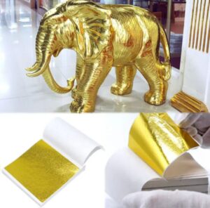 Foil leaf gilding sheet warna gold